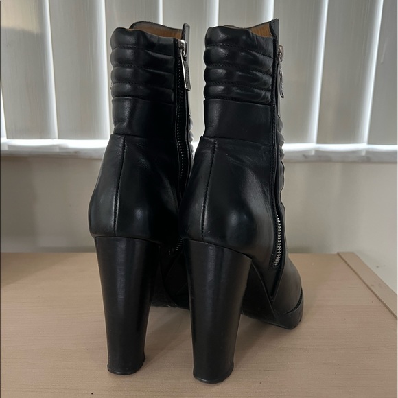 Make me an offer | Alberto Fasciani Black High heel Moto Boots - Picture 4 of 11